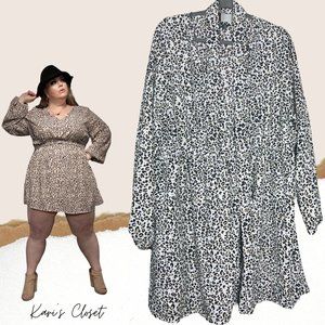 ✅ Shein Boho Plus Cheetah Print Dress +